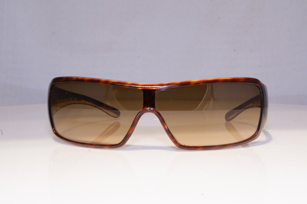 PRADA Mens Womens Vintage Designer Sunglasses Brown Shield SPR 03H 2AU-6S1 19762