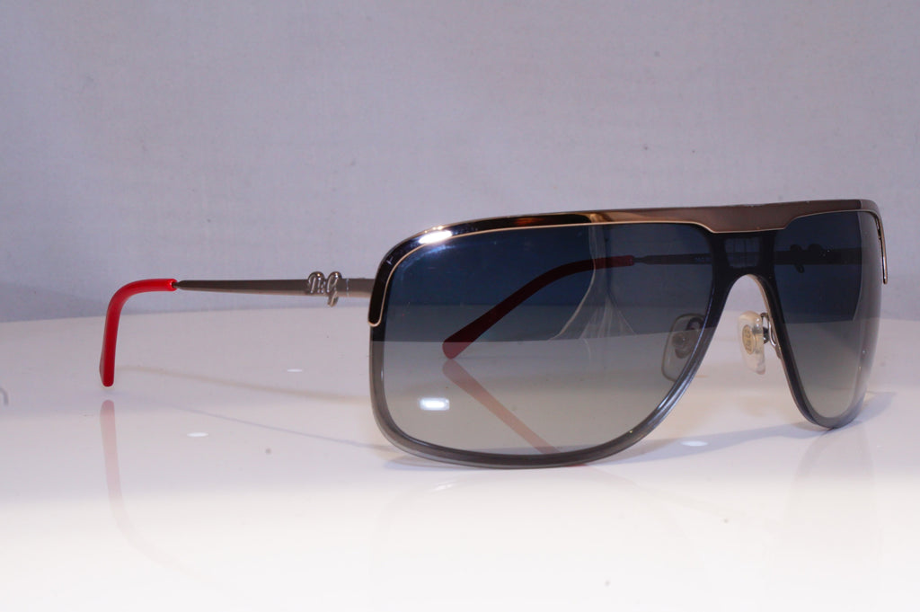 DOLCE & GABBANA Mens Designer Sunglasses Silver Rectangle D&G 6016 04/8G 19748