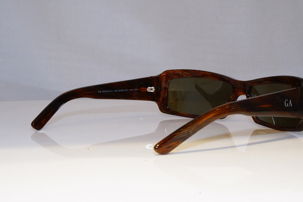 GIORGIO ARMANI Mens Womens Vintage Designer Sunglasses Brown GA 65 BK7 21003