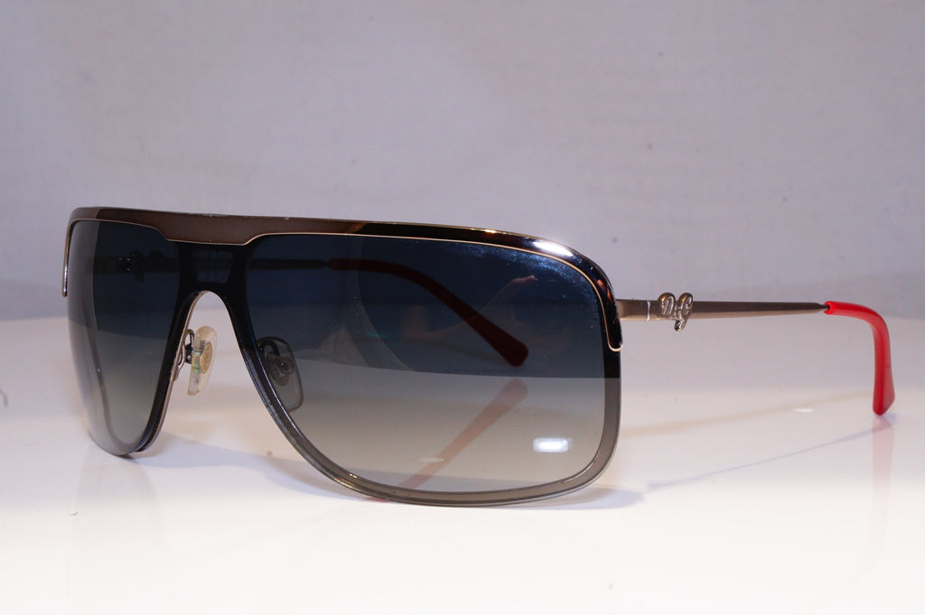 DOLCE & GABBANA Mens Designer Sunglasses Silver Rectangle D&G 6016 04/8G 19748