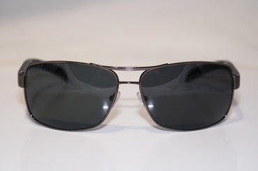 PRADA Mens Designer Polarized Sunglasses Black Wrap SPS 54I 5AV-5Z1 15126