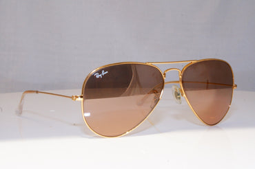 RAY-BAN Mens Mirror Designer Sunglasses Gold Aviator RB 3025 001/3E 18364