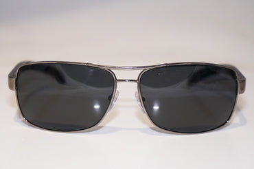 PRADA Mens Designer Polarized Sunglasses Black Wrap SPS 54I 5AV-5Z1 15061