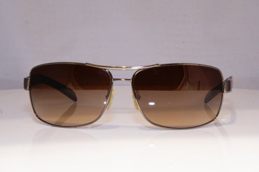 PRADA Mens Designer Sunglasses Brown Rectangle SPS 54I 5AV-6S1 19731