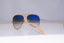 RAY-BAN Mens Designer Sunglasses Gold Aviator 55MM RB 3025 001/3F 18228
