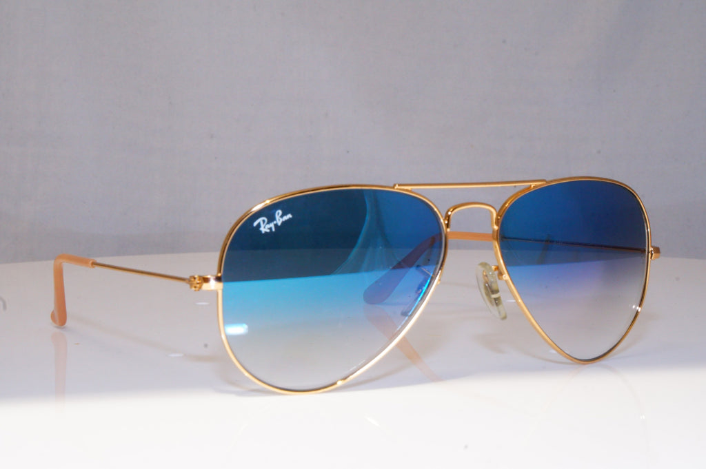 RAY-BAN Mens Designer Sunglasses Gold Aviator RB 3025 001/3F 18436