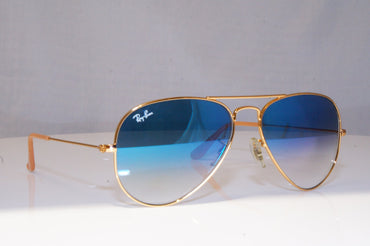 RAY-BAN Mens Designer Sunglasses Gold Aviator RB 3025 001/3F 18436