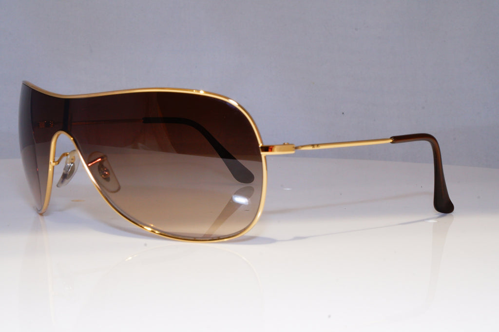 RAY-BAN Mens Womens Designer Sunglasses Gold Shield RB 3211 001/13 20985