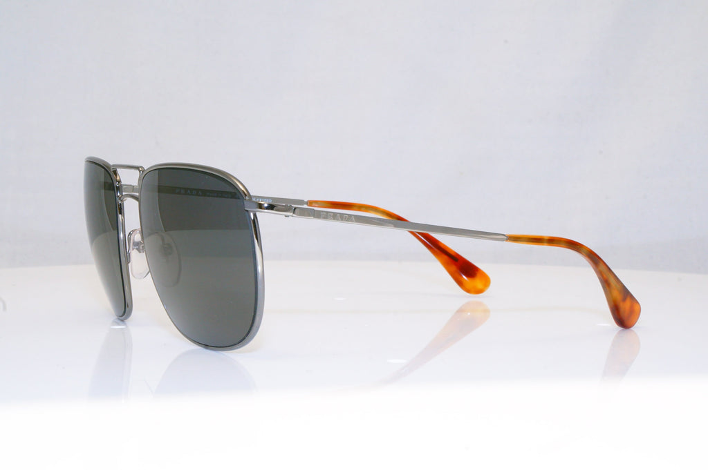 PRADA Mens Polarized Mirror Designer Sunglasses Aviator SPR 52T 5AV-6PO 17981