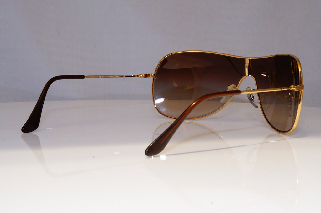 RAY-BAN Mens Womens Designer Sunglasses Gold Shield RB 3211 001/13 20985