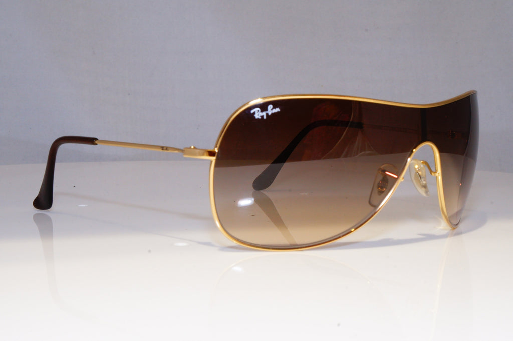 RAY-BAN Mens Womens Designer Sunglasses Gold Shield RB 3211 001/13 20985