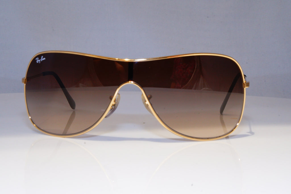 RAY-BAN Mens Womens Designer Sunglasses Gold Shield RB 3211 001/13 20985