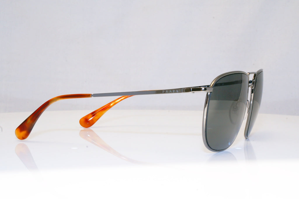 PRADA Mens Polarized Mirror Designer Sunglasses Aviator SPR 52T 5AV-6PO 17981