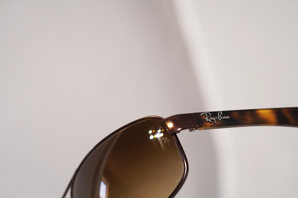 RAY-BAN Mens Designer Sunglasses Brown Rectangle RB 3445 012/85 16948