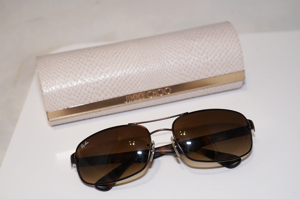 RAY-BAN Mens Designer Sunglasses Brown Rectangle RB 3445 012/85 16948