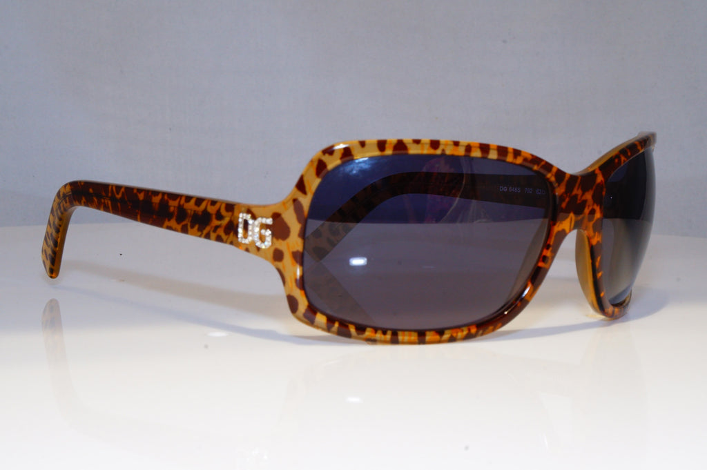 DOLCE & GABBANA Womens Diamante Designer Sunglasses LEOPARD DG 648S 792 20990