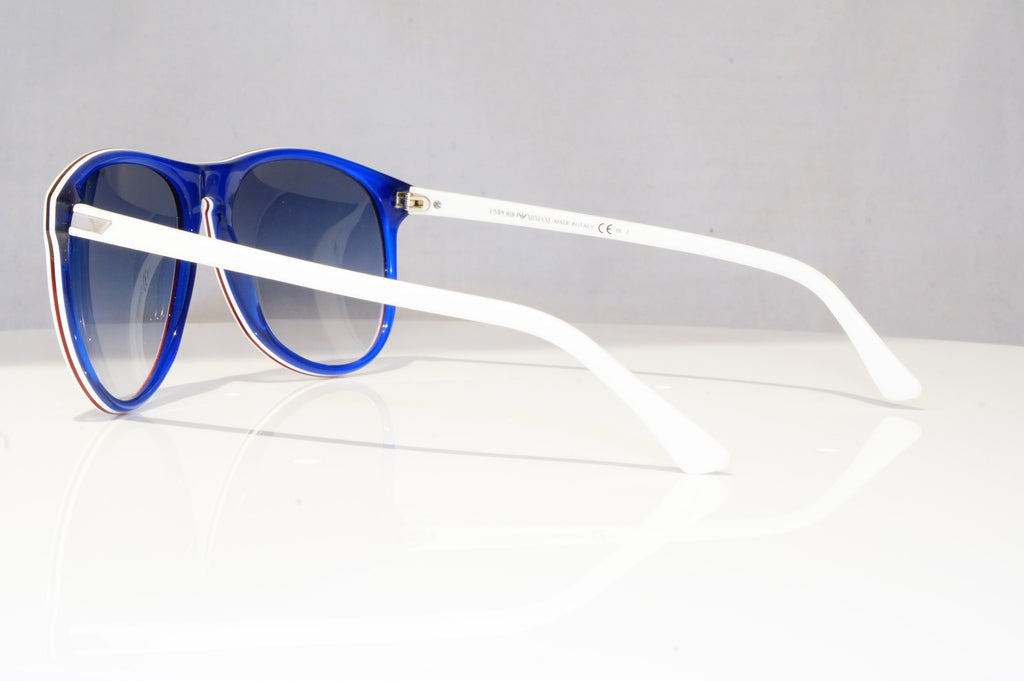EMPORIO ARMANI Mens Designer Sunglasses White Pilot EA 9801 YVU 08 18746