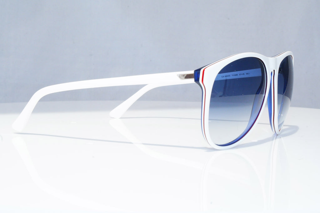 EMPORIO ARMANI Mens Designer Sunglasses White Pilot EA 9801 YVU 08 18746