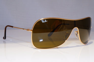RAY-BAN Mens Womens Designer Sunglasses Gold Shield RB 3211 001/73 20995