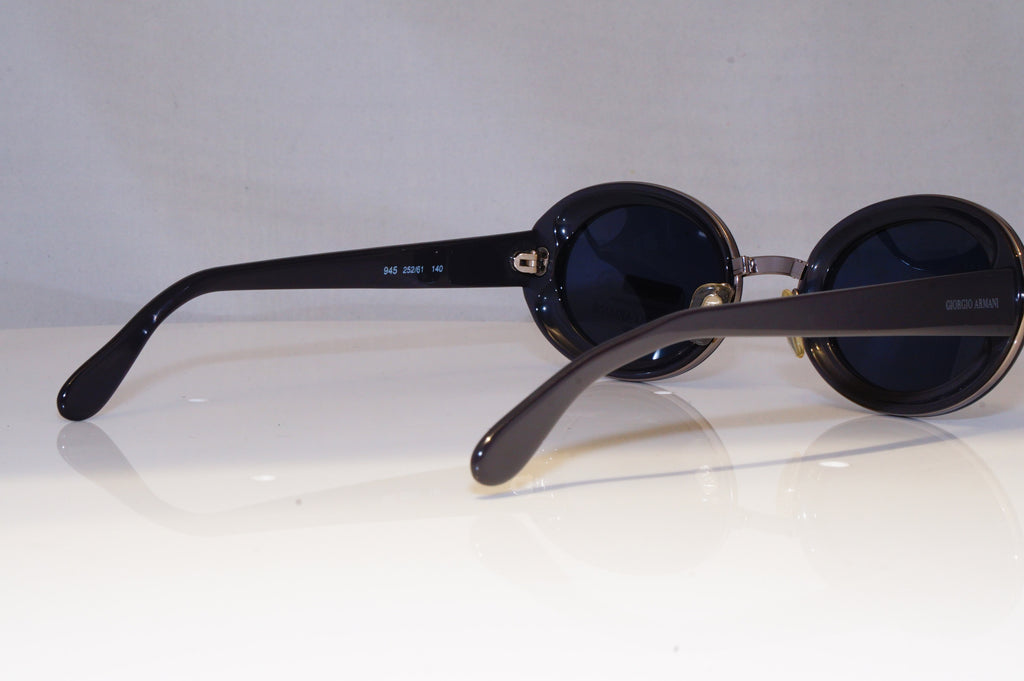 GIORGIO ARMANI Mens Womens Vintage 1990 Sunglasses Grey Oval NOS 945 25261 21061