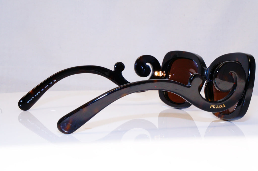 PRADA Womens Baroque Swirl Designer Sunglasses Brown SPR 270 2AU-6S1 18026