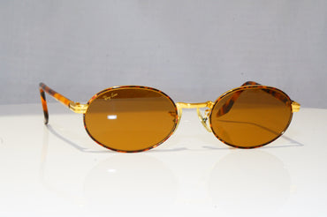 RAY-BAN Mens Vintage 1990 Designer Sunglasses Gold Oval W3023 BRN 18747