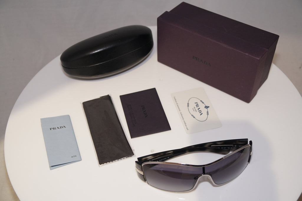PRADA Mens Boxed Designer Sunglasses Grey Shield SPR 56H 1BC-5D1 18737
