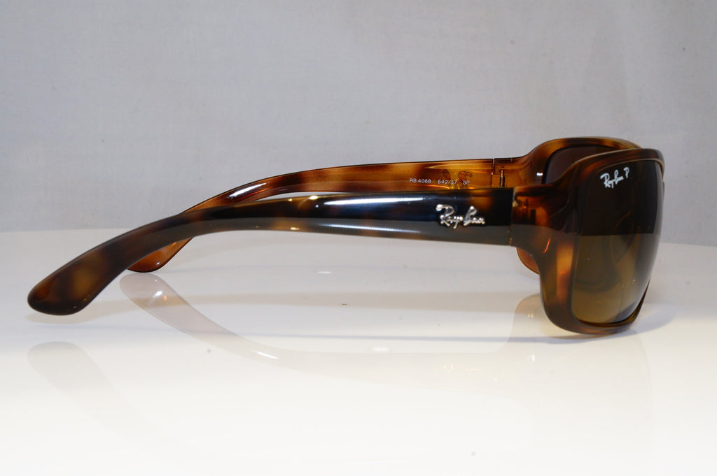 RAY-BAN Mens Unisex Polarized Sunglasses Brown Rectangle RB 4068 642/57 21134