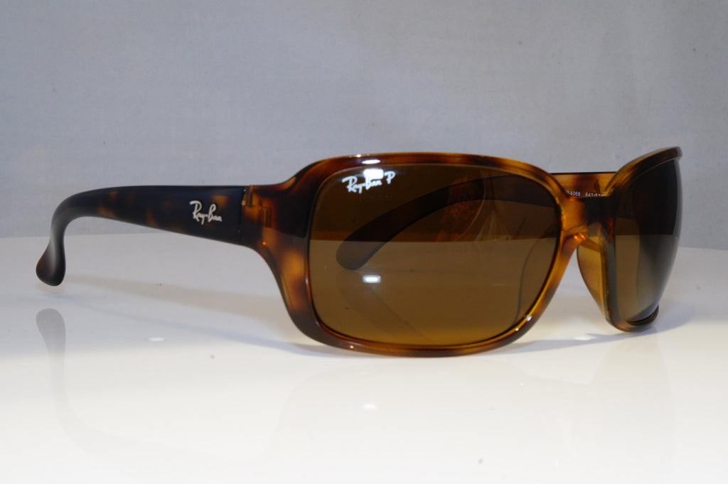 RAY-BAN Mens Unisex Polarized Sunglasses Brown Rectangle RB 4068 642/57 21134