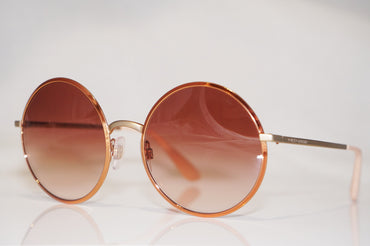 DOLCE & GABBANA Womens Designer Sunglasses Gold Round DG 2155 1293/13 16952
