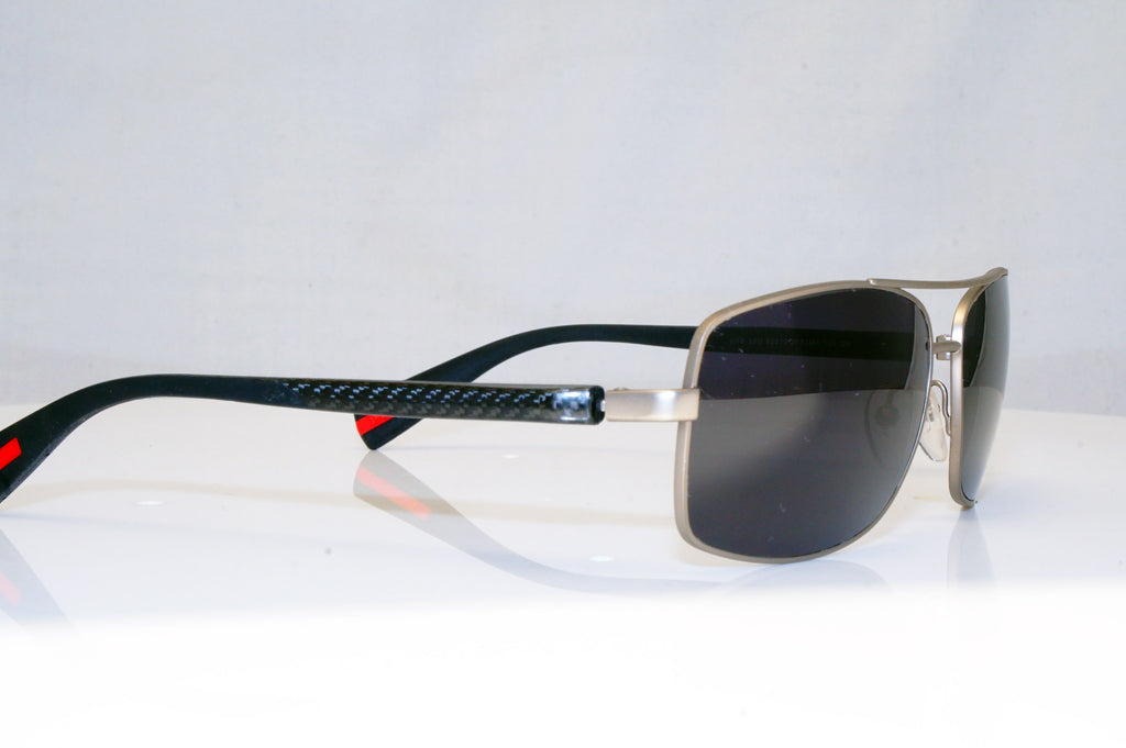 PRADA Mens Designer Sunglasses Black Rectangle CARBON FIBRE SPS 500 QFP3M1 17984