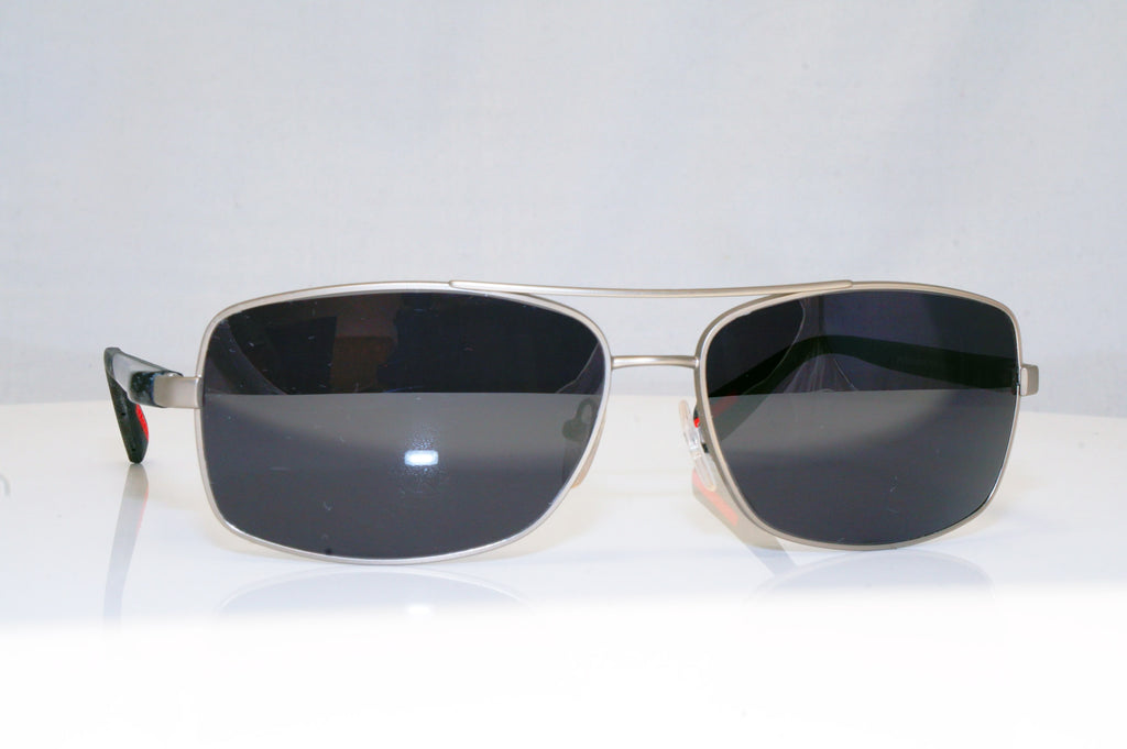 PRADA Mens Designer Sunglasses Black Rectangle CARBON FIBRE SPS 500 QFP3M1 17984