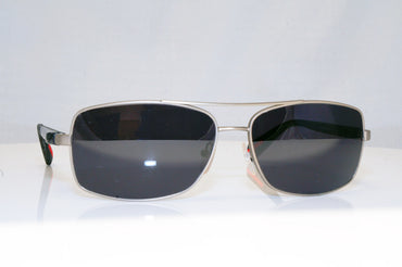PRADA Mens Designer Sunglasses Black Rectangle CARBON FIBRE SPS 500 QFP3M1 17984