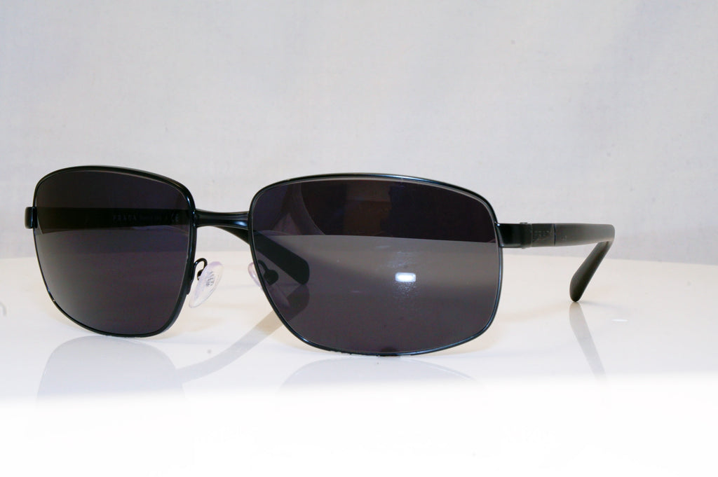 PRADA Mens Designer Sunglasses Black Rectangle SPR 54Q 1BO-1A1 17962