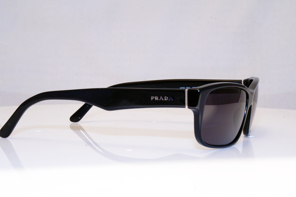 PRADA Womens Designer Sunglasses Black Rectangle VPR 16M 1AB-101 18036