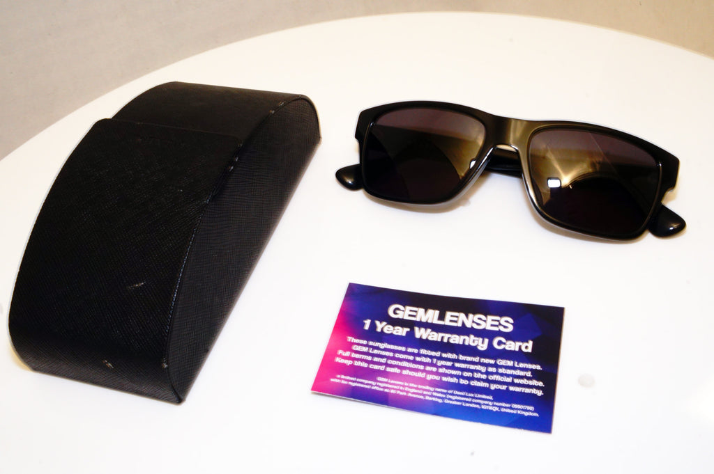 PRADA Mens Designer Sunglasses Black Rectangle VPR 17S-F 1AB-101 17983