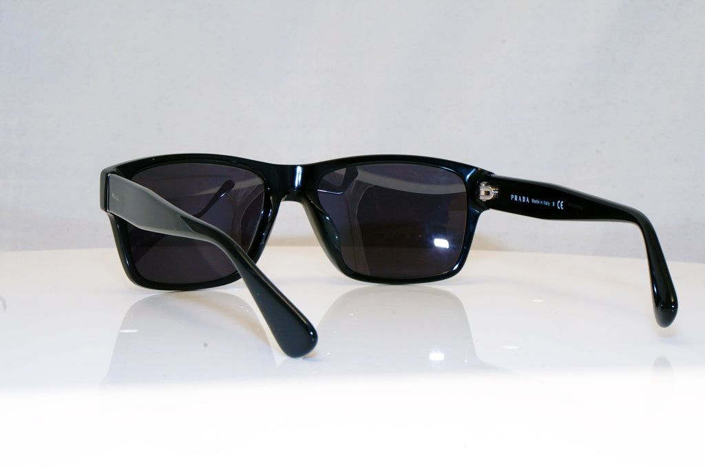 PRADA Mens Designer Sunglasses Black Rectangle VPR 17S-F 1AB-101 17983