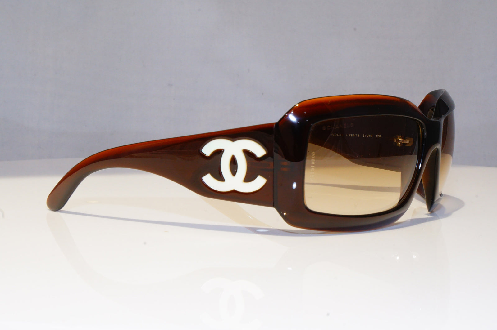 Chanel 5076-H 538/13 Sunglasses Crystal Brown with Mother of Pearl CC Logo