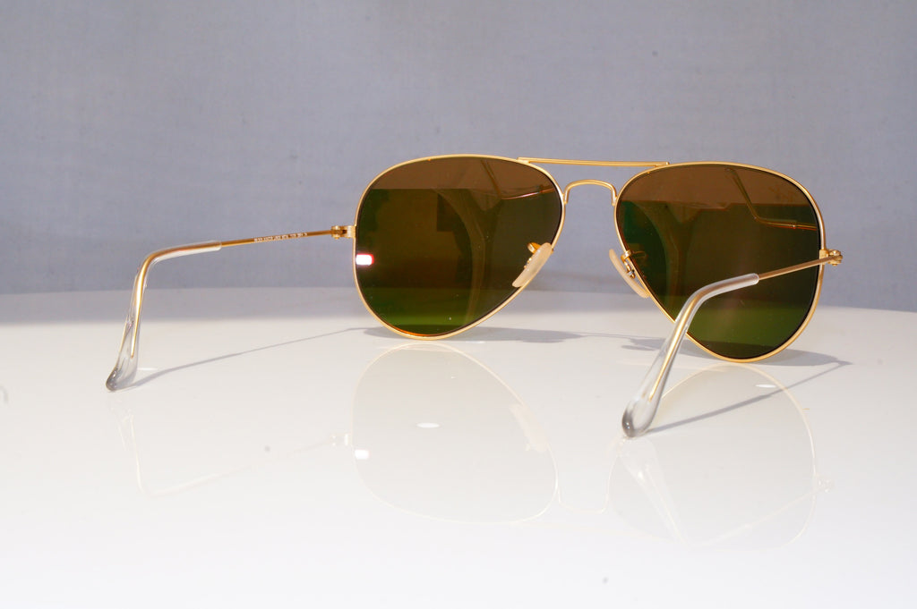 RAY-BAN Mens Mirror Designer Sunglasses Gold Pilot RB 3025 112/89 17923