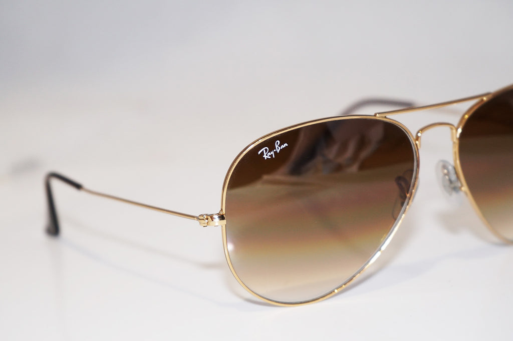 RAY-BAN Mens Designer Sunglasses Gold Aviator 62mm RB 3025 001/51 16785