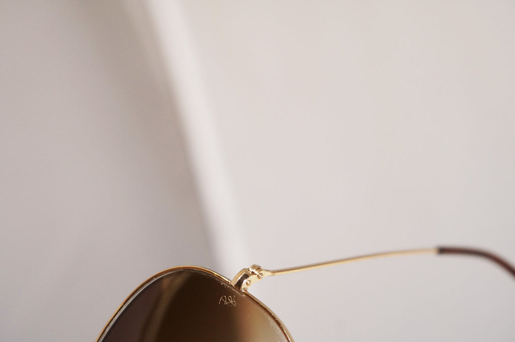 RAY-BAN Mens Designer Sunglasses Gold Aviator 62mm RB 3025 001/51 16785