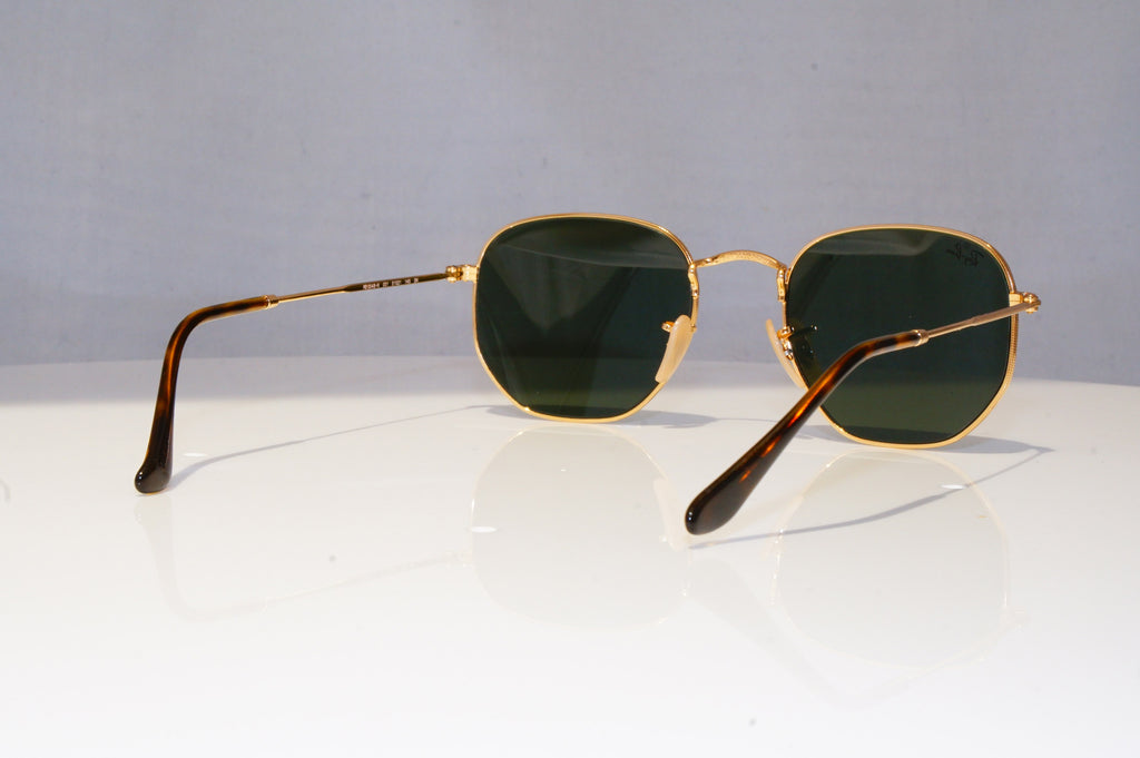 RAY-BAN Mens Designer Sunglasses Gold HEXAGONAL RB 3548 001 18735