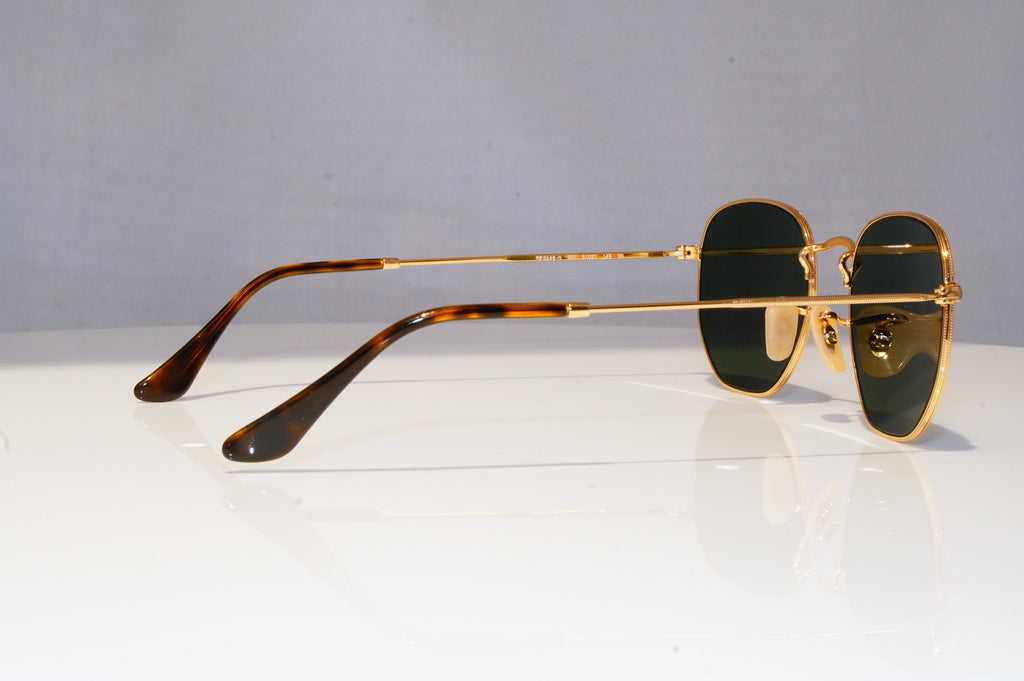 RAY-BAN Mens Designer Sunglasses Gold HEXAGONAL RB 3548 001 18735