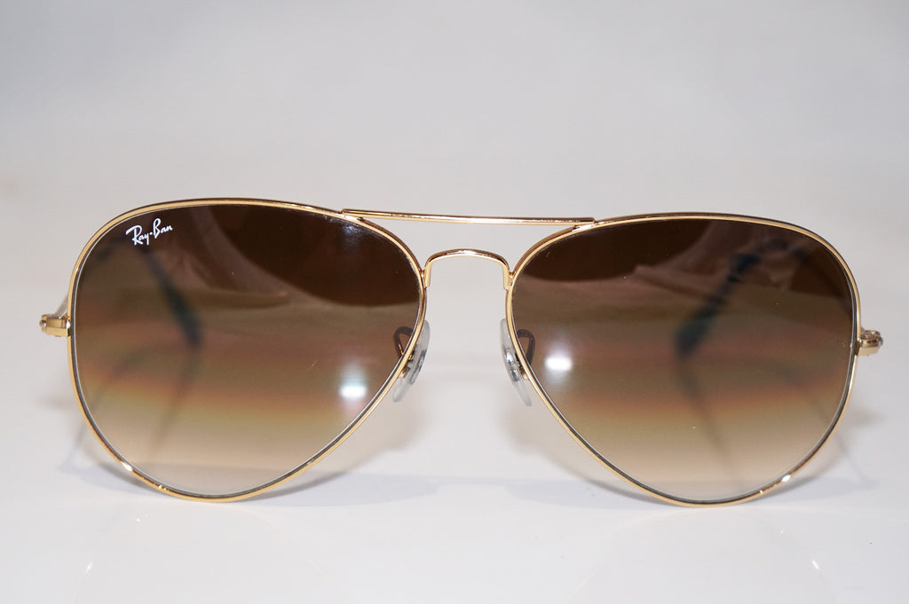 RAY-BAN Mens Designer Sunglasses Gold Aviator 62mm RB 3025 001/51 16785