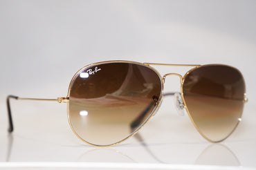 RAY-BAN Mens Designer Sunglasses Gold Aviator 62mm RB 3025 001/51 16785