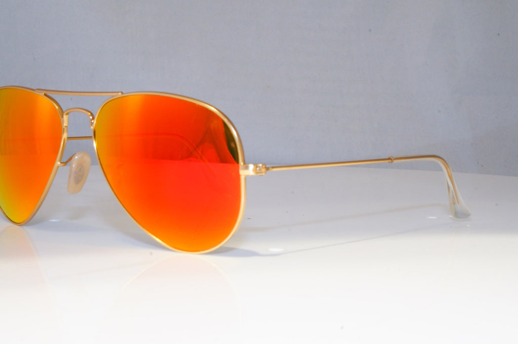 RAY-BAN Mens Mirror Sunglasses Gold Pilot AVIATOR UNIT TWO RB 3025 112/69 21127