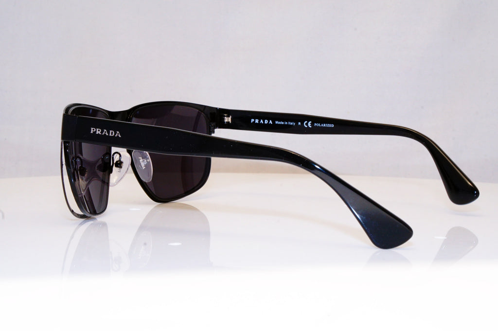 PRADA Mens Designer Sunglasses Black Square GAP SPR 55S 7AX-5Z1 17956