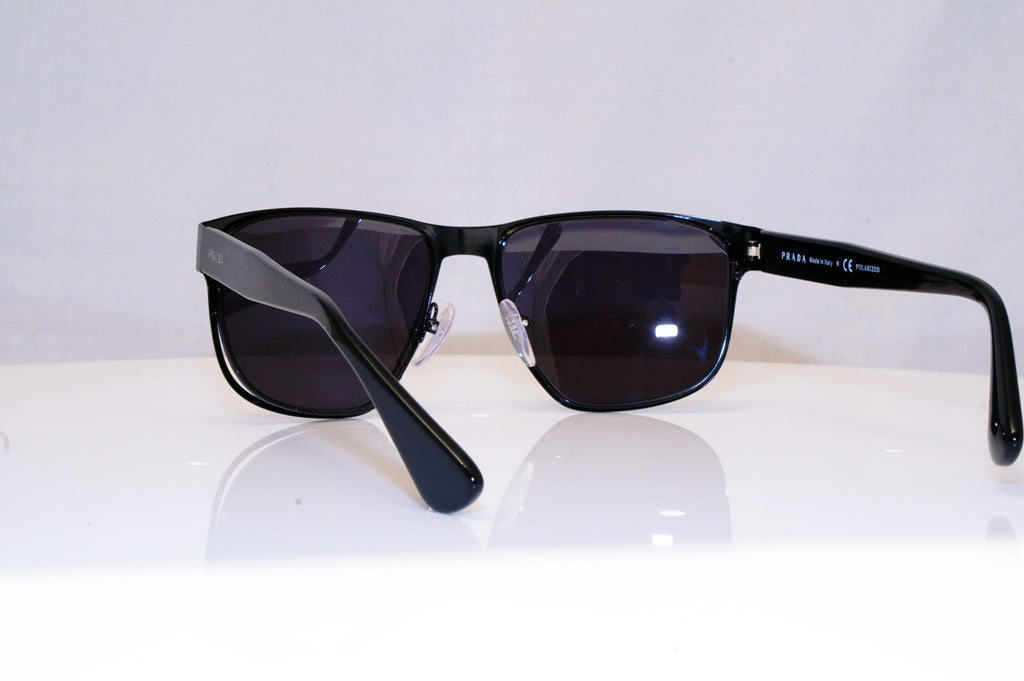 PRADA Mens Designer Sunglasses Black Square GAP SPR 55S 7AX-5Z1 17956