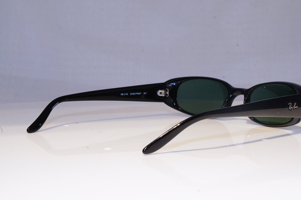 RAY-BAN Mens Womens Vintage Designer Sunglasses Black Rectangle RB 2129 19721