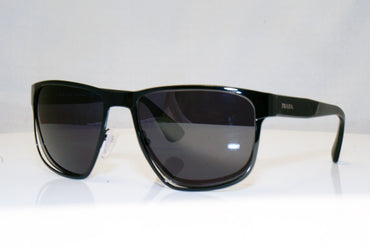 PRADA Mens Designer Sunglasses Black Square GAP SPR 55S 7AX-5Z1 17956